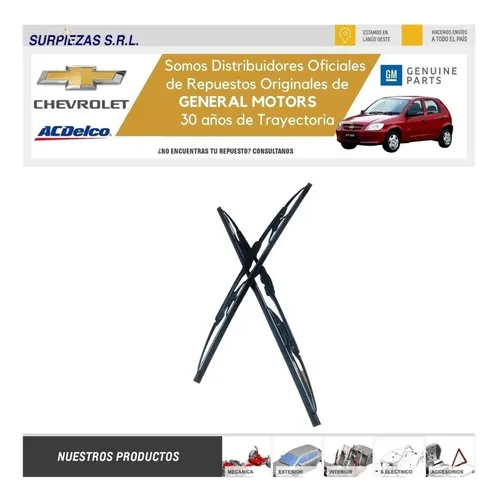 Escobillas Limpiaparabrisas Celta Acdelco 19350093