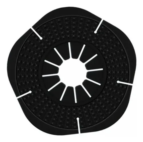 6 Car Wiper Hole Protector Pad Cubre Gran Diámetro Negro