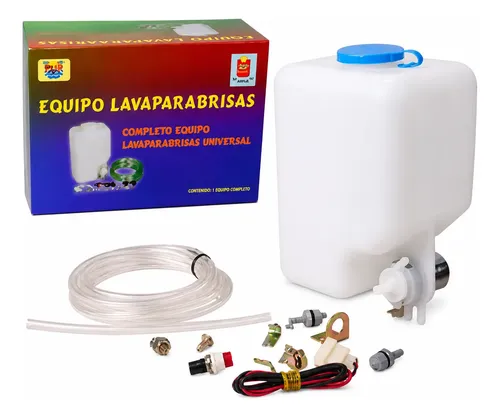 Kit Lavaparabrisas Completo Universal Listo Para Colocar