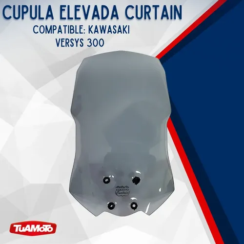 Cupula curtain kawasaki versys 300 elevada Tuamoto