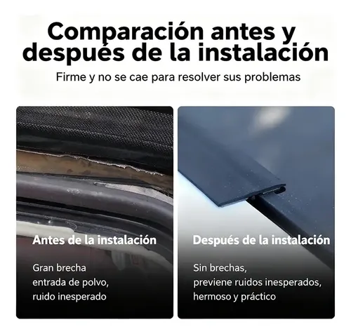 8m×3cm Tira Goma Sellado Parabrisas Coche Auto Sello Ventana