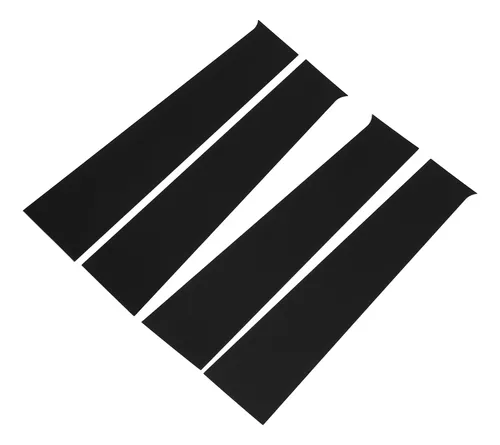 Puerta Pillar Post Trim, 4 Unidades, Policarbonato De Alta Resistencia, Color Negro Brillante