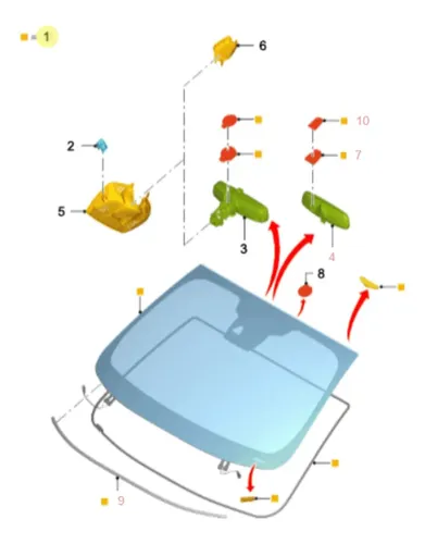 Cristal Parabrisas Completo Ford Mondeo Híbrido 2020/2021
