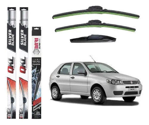 Kit X3 Escobillas Limpiaparabrisa Flex Fiat Palio 2001-2015