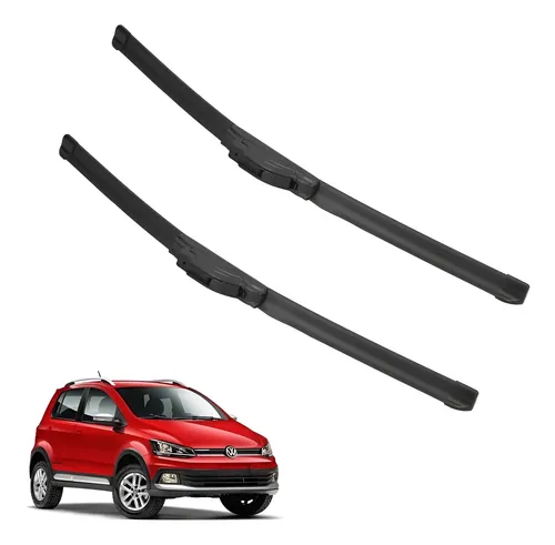Kit 2 Escobillas Delanteras Flex Goma Vw Fox 2003 Al 2021