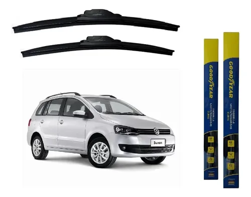 Kit 2 Escobillas Delanteras Flex Curva Vw Suran 2004-2022