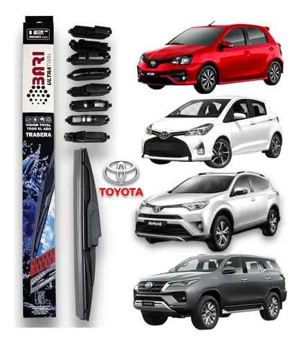 Escobilla Trasera Bari Ultra P/ Toyota Yaris Etios Sw4 Rav4