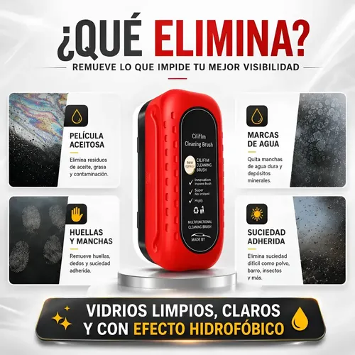 Cepillo Limpiador Parabrisa Auto Vidrio Esponja Espejo
