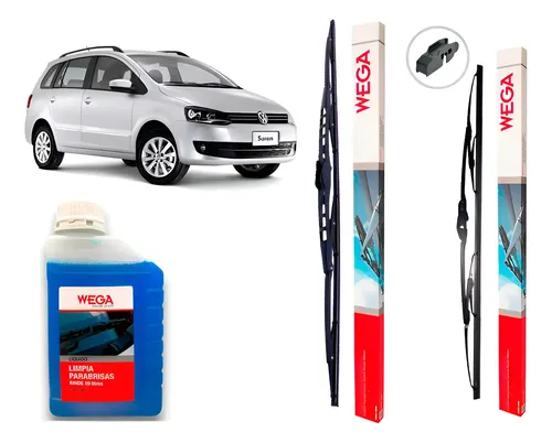 Kit Escobillas Volkswagen Suran 2006/12 Delanteras 22” 15”
