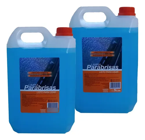 Kit Liquido Limpiaparabrisas 10 Lt Listo Para Usar