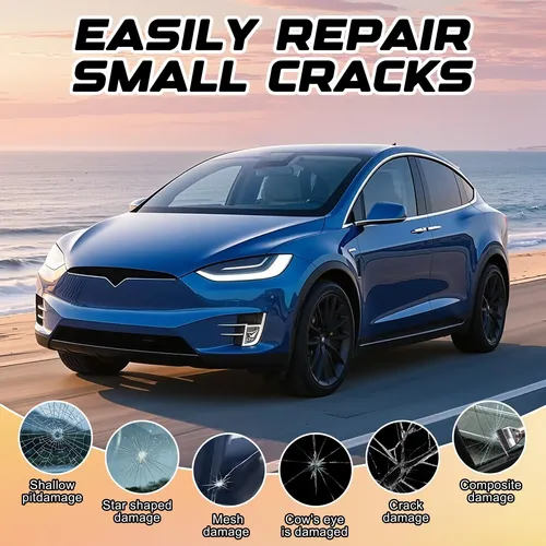 2pcs Windshield Crack Repair Kit For Chips And Cracks, Auto