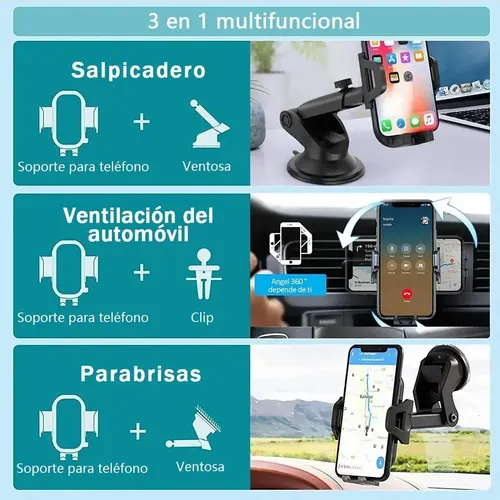 Soporte Para Celular Y Gps Para Auto