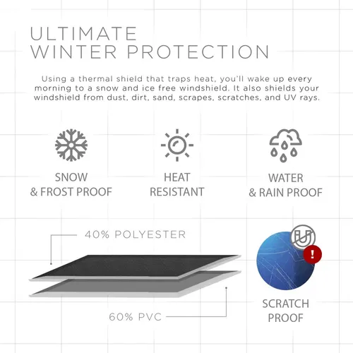 Protector De Nieve Para Parabrisas De Coche, Parabrisas Dela