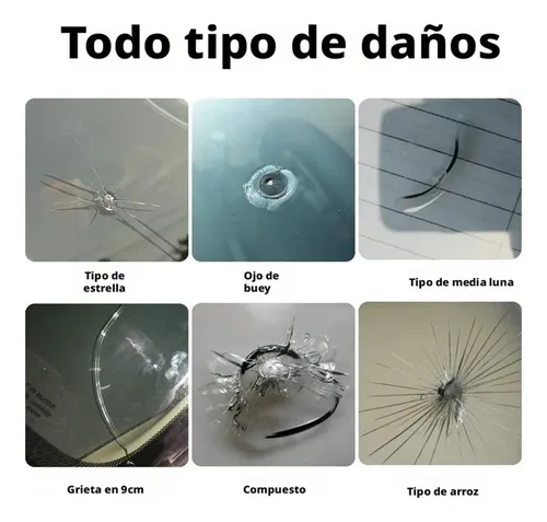 Kit De Reparación De Parabrisas De Coche Con Bomba De Vacío