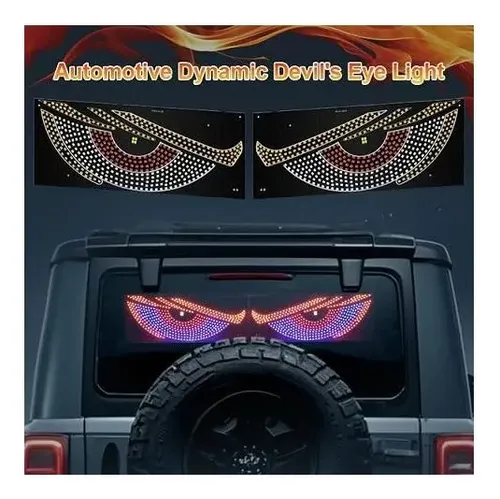 Faro Decorativo Ojos Diablo Led Parabrisas Coche Tuning