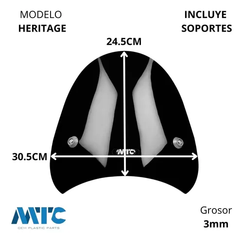 Parabrisa Cristal Faro Redondo Para Zanella Sapucai 150 Mtc