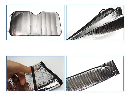 Parasol Frontal Para Autos De Aluminio Plegable Parabrisas