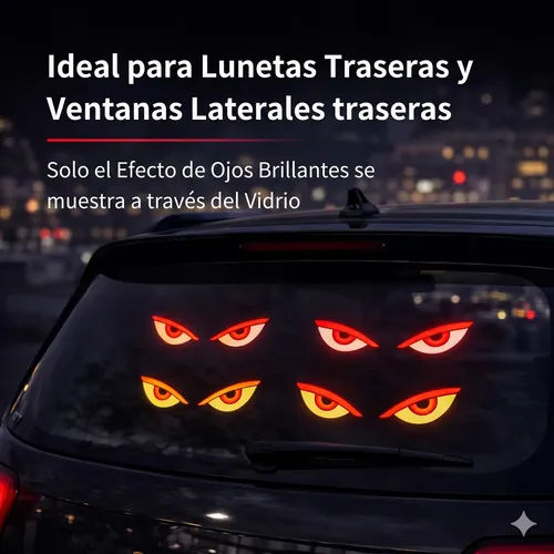 Luces Led Ojos De Diablo Parabrisas Auto Camion Sin Cable