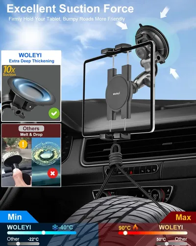 Parabrisas Woleyi Con Soporte Para Tableta De Coche Con Vent