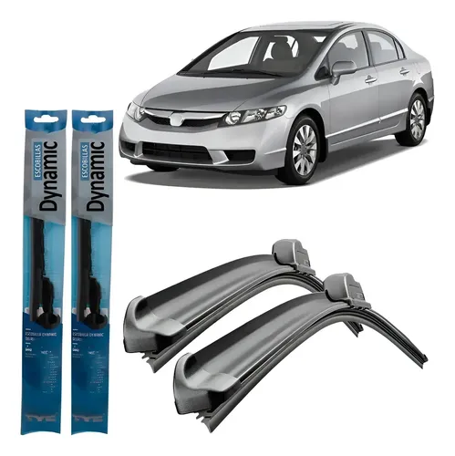 Juego Kit Escobillas Honda Civic 2007 2008 2009 2010 2011
