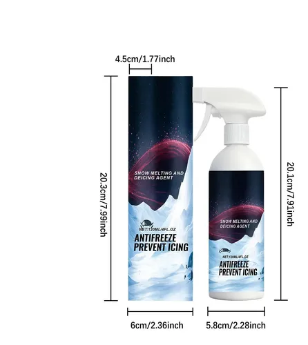Descongelante Para Parabrisas De Coche 120ml Agente Anticong