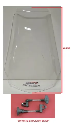 Parabrisas Curtain Tipo Tornado Alto 46cm Enduro Cris Dompa