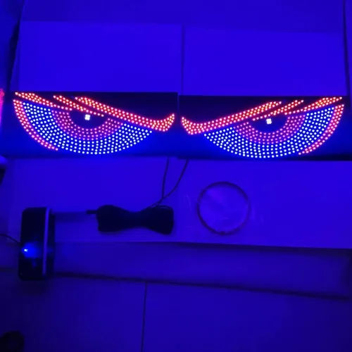 Faro Decorativo Ojos Diablo Led Parabrisas Coche Tuning