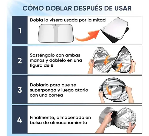 Parasol Para Parabrisas De Auto 145×80 Cm