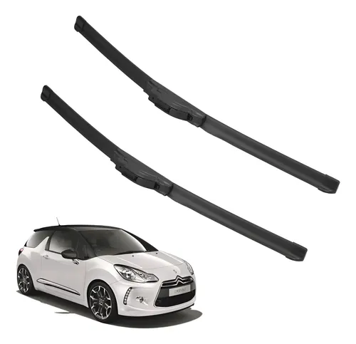 Kit 2 Escobillas Delanteras Flex Goma Citroen Ds3 2011a 2021