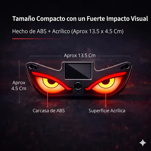 Luces Led Ojos De Diablo Parabrisas Auto Camion Sin Cable