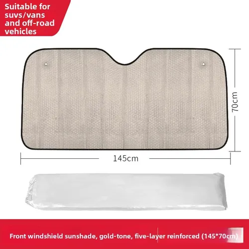 Parasol De 5 Capas De Papel De Aluminio Engrosado Para Parabrisas De Coche