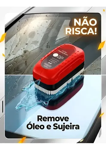 El limpiador de parabrisas antirlluvia elimina el aceite de las ventanas del coche