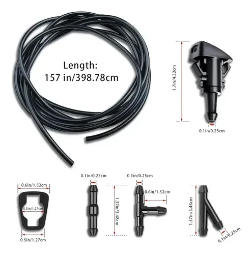 Kit Mangueras Y Conectores Para Lavar Parabrisas Auto
