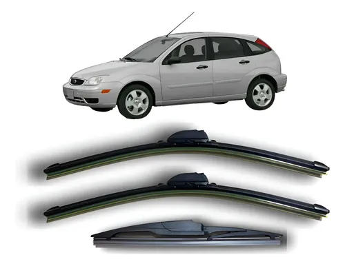 Kit 3 Escobillas Ford Focus 1 2004 2005 2006 2007 2008 +