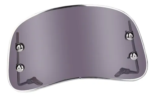 Práctico Parabrisas Para Moto, Negro, 3 Mm De Grosor