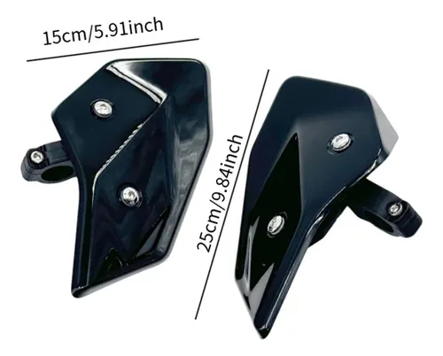 2 Protectores De Viento Con Deflector De Viento Para Moto Gu