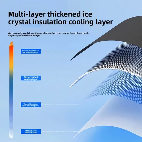 Parasol Ice Crystal De Pvc Para Parabrisas De Coche Solid Business