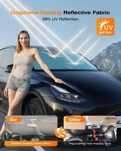 Parasol Para Parabrisas Autowoel Modelo 3/y 2014-2026