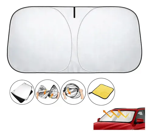 Parabrisas Cubresol Plata Protector De Calor Para Auto Nuevo