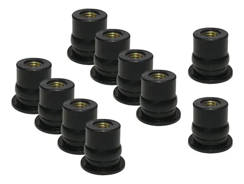 5 Tuercas De Goma Duraderas Para Carenado, Tornillos Para Parabrisas 10x