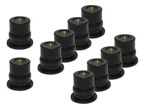 5 Tuercas De Goma Duraderas Para Carenado, Tornillos Para Parabrisas 10x