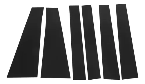 Calcomanías Para Puertas Y Ventanas, 6 Unidades, Para Pilares De Coche, Policarbonato, Espejo Brillante