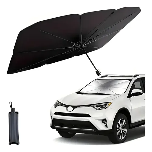 Paragua Parasol Parabrisa Auto Suv Titanio Abertura Espejo