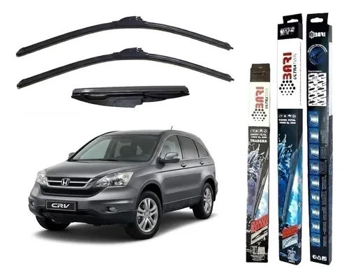 Kit De 3 Escobillas Honda Crv 2007 2008 2009 2010 2011 2012