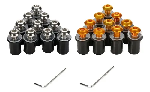 Kit De Tornillos De Aluminio Para Parabrisas, 20 Piezas