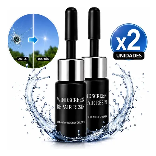 Liquido Reparador Parabrisas Universal Vidrio Automotor X2