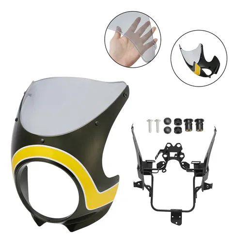 Parabrisas Con Tapa De Faro Para Kawasaki Z900rs 2018-23