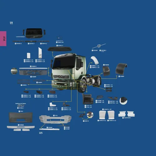 Moldura Central De Parabrisas P/volvo Vm