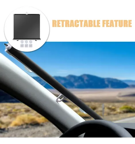 Visor Solar Para Parabrisas De Coche Retráctil