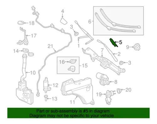 Piezas Para Parabrisas: Cubierta Del Brazo Del Limpiaparabri